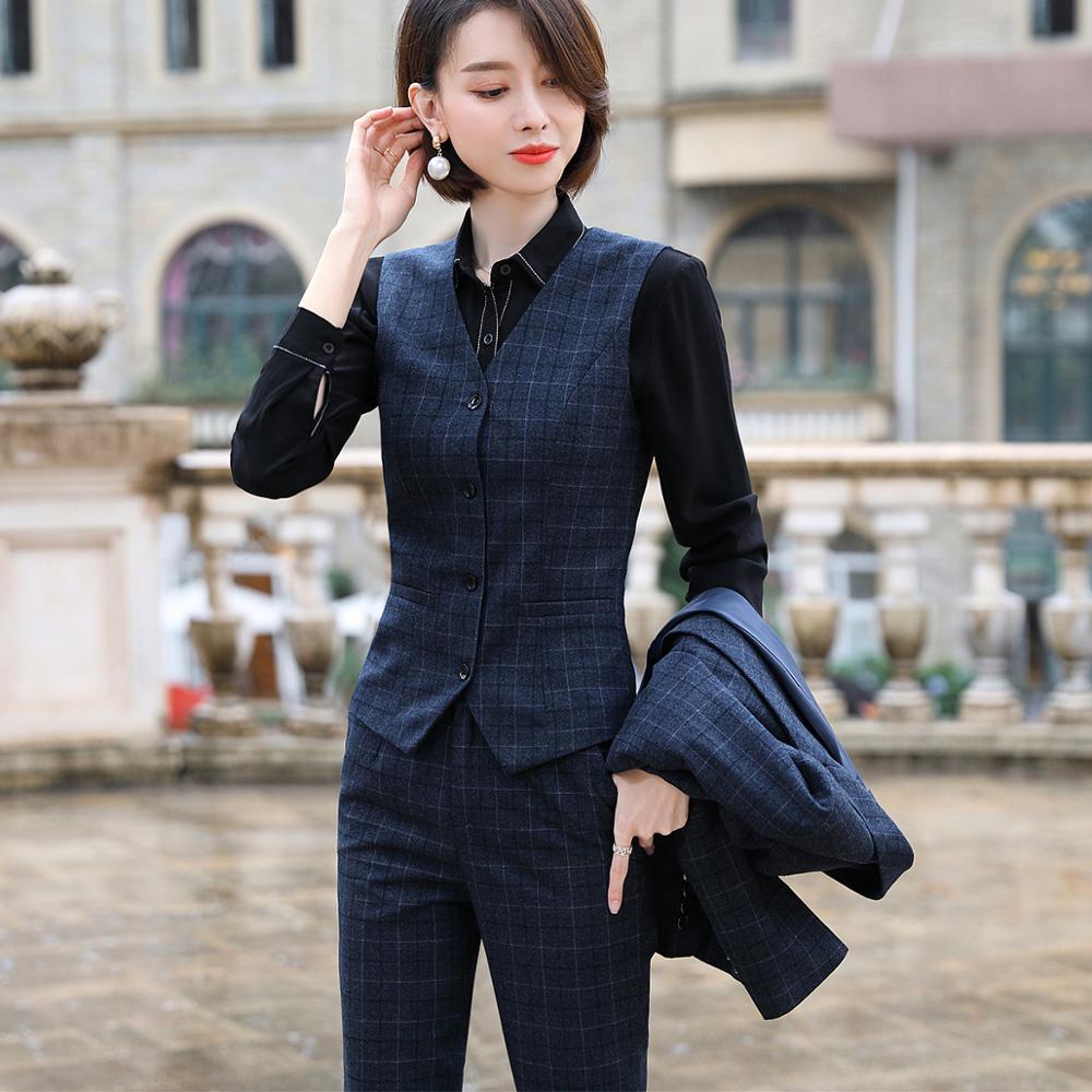 Plaid Suit Suit Fashion Temperament Business