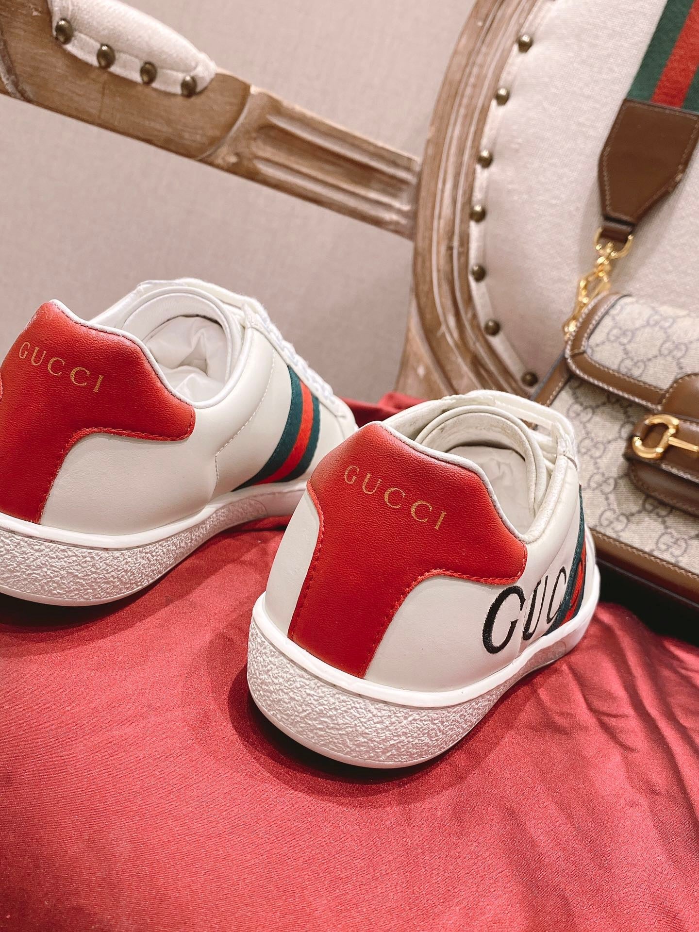 GUCC Gucci ACE 100th Anniversary Versatile Low Top Fashion Board