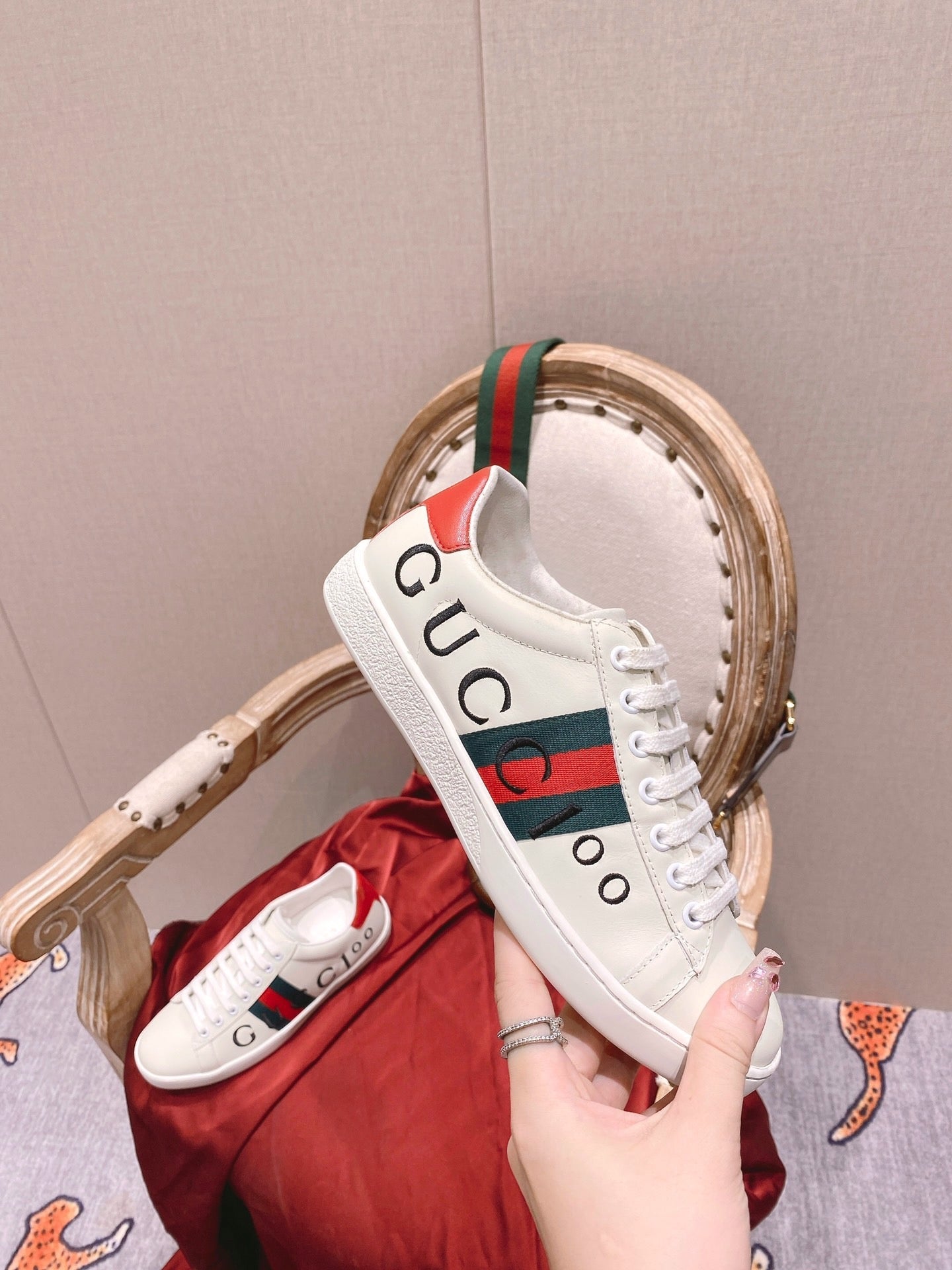 GUCC Gucci ACE 100th Anniversary Versatile Low Top Fashion Board