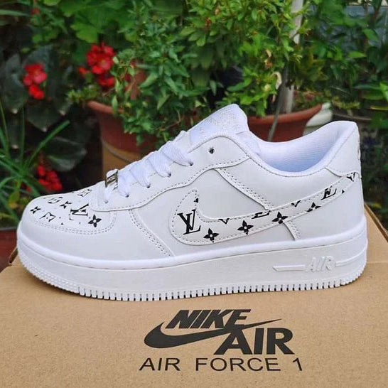 LV Louis Vuitton NIKE AIR force 1 AF1 men's and women's casual sneakers Shoes